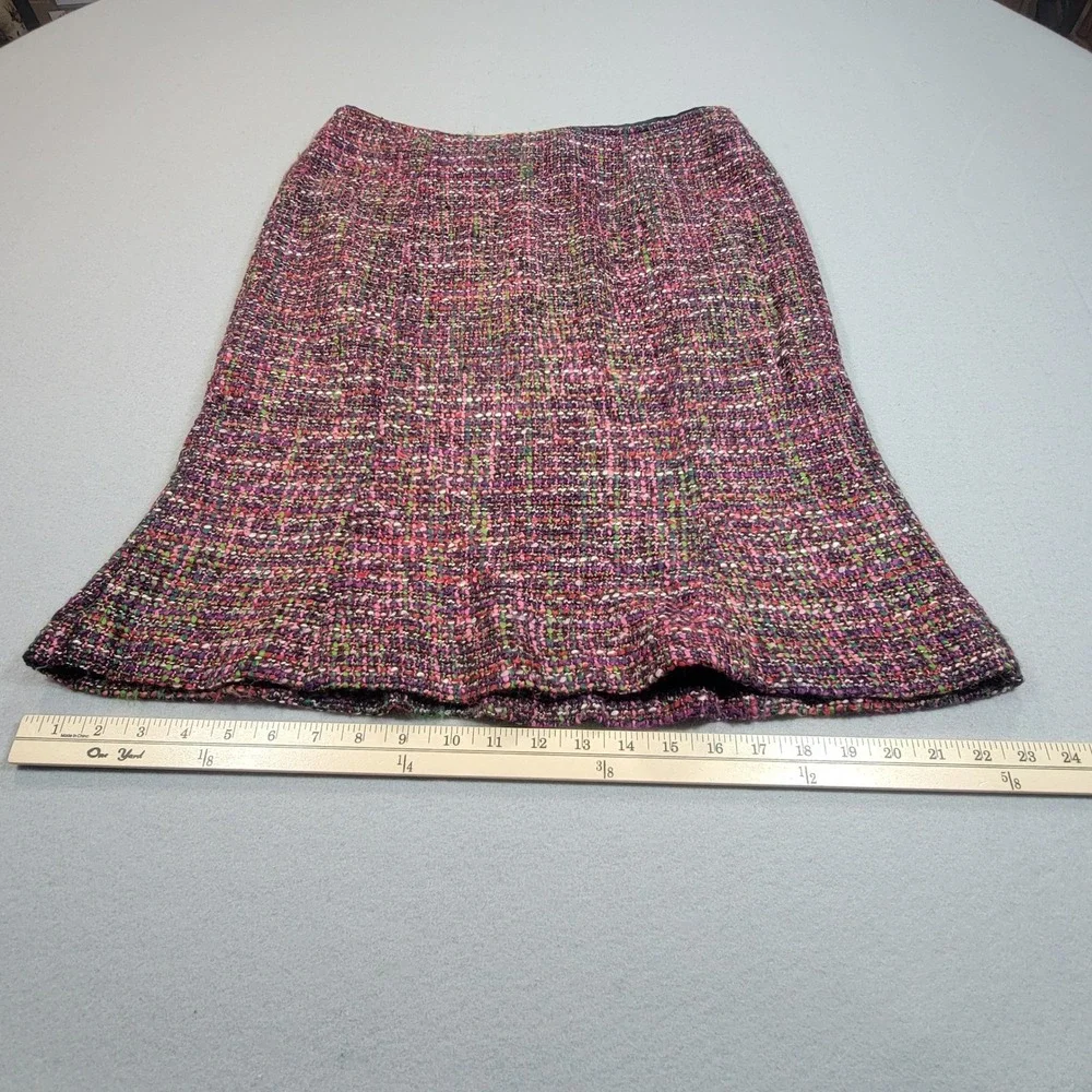 Talbots Petites‎ Tweed Skirt Knee Length Multicolor Career Office Women's 10P